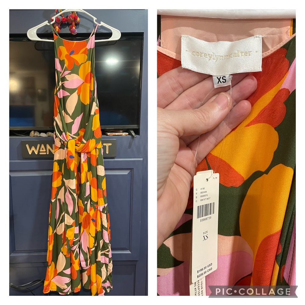 Corey Lynn Calter Delphine Tiered
Maxi Dress XS BNWT